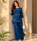 Midnight Blue Kurti Pant Set