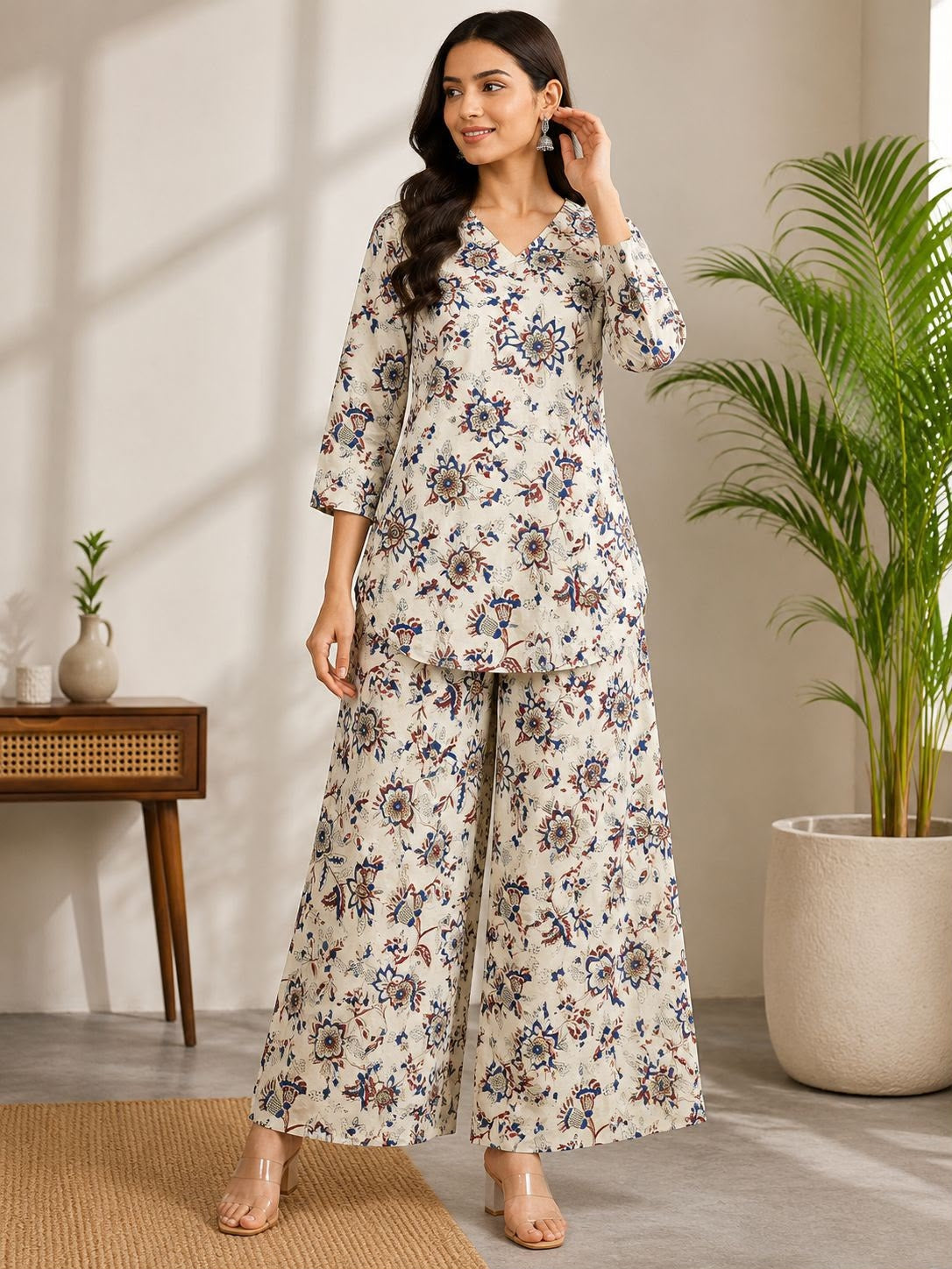Ivory Meadow Floral Co-ord Set